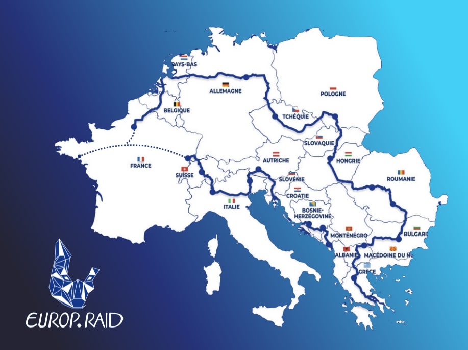 carte parcours Europ'Raid