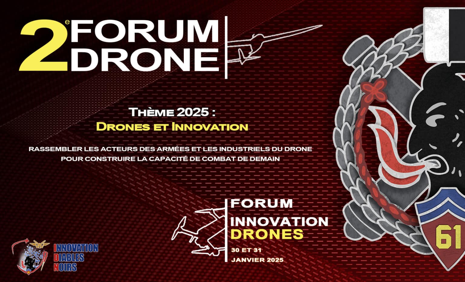 Forum innovation drones - 61e Régiment d'Artillerie